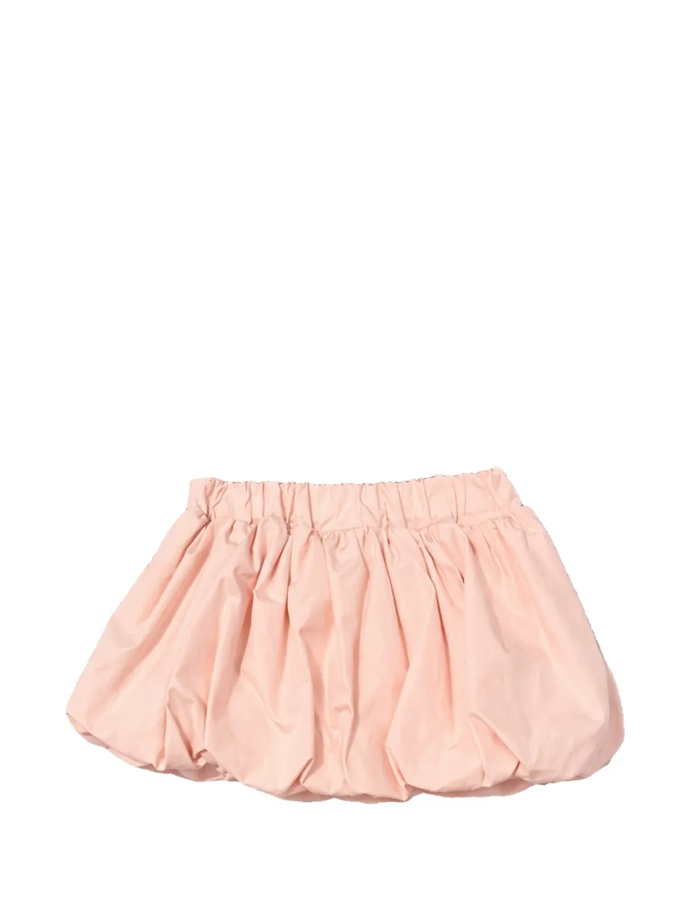 Fendi Kids logo-patch balloon skirt - Pink