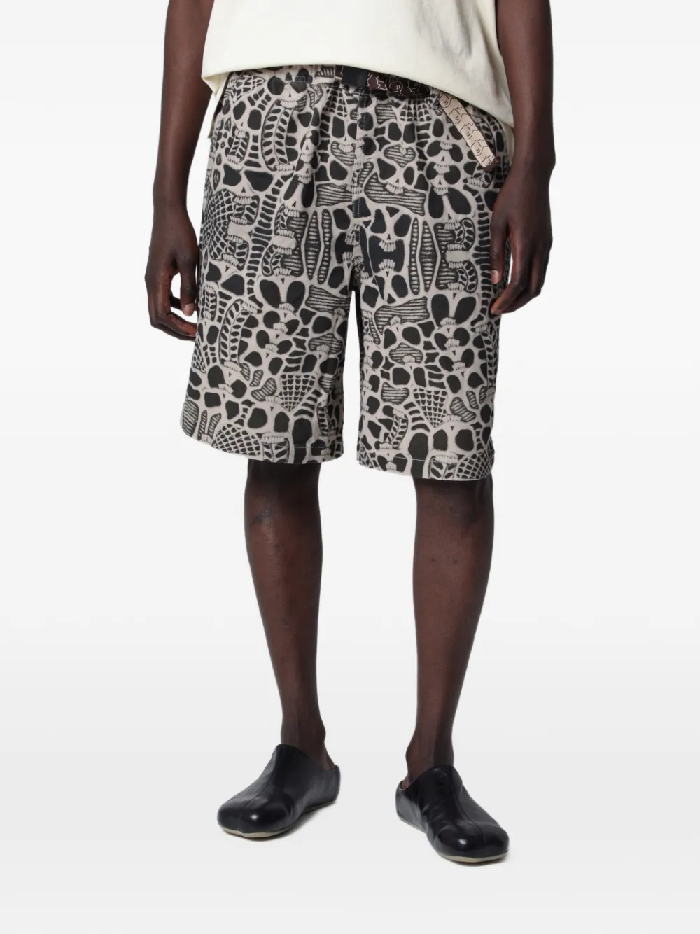 Brain Dead Skull Climber shorts - Nero