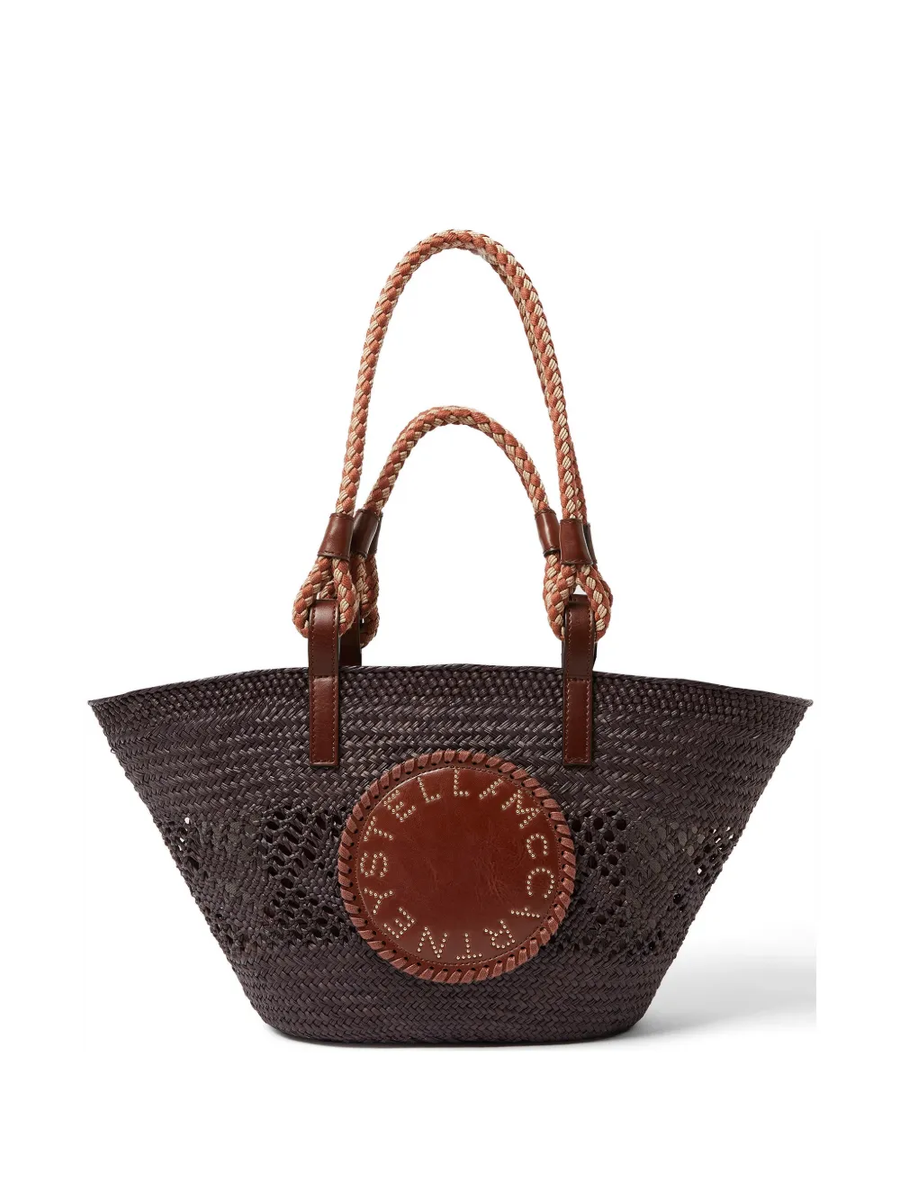 Stella McCartney small rope tote bag - Marrone