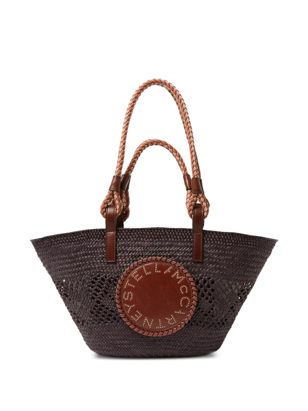 Stella McCartney small rope tote bag - Marrone
