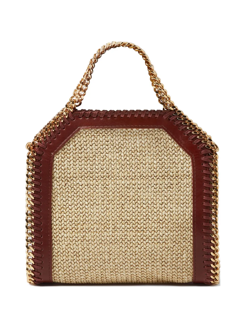 Stella McCartney mini Falabella woven-design tote bag - Toni neutri
