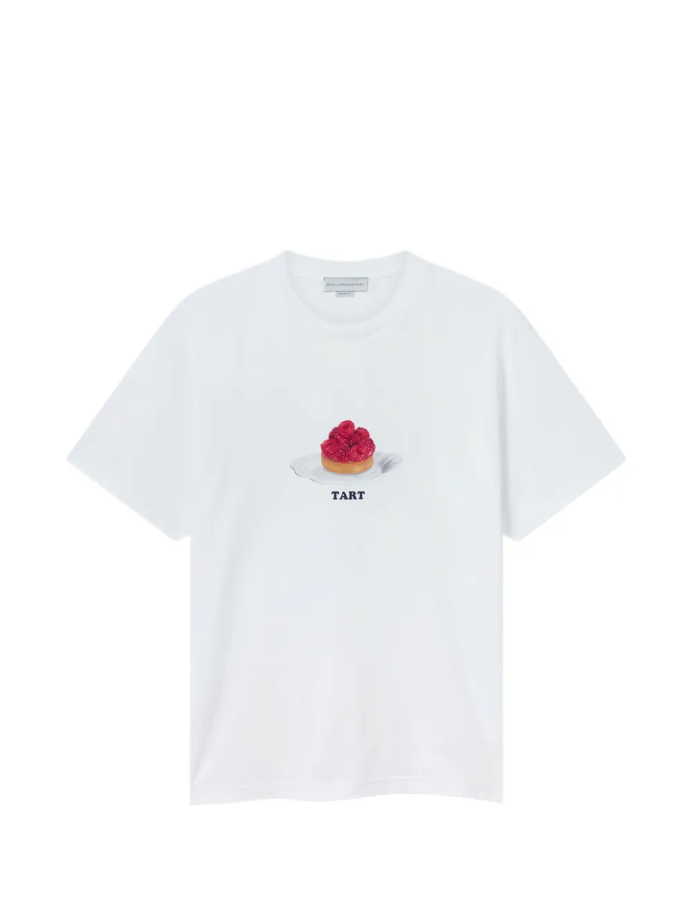 Stella McCartney raspberry-print T-shirt - Bianco