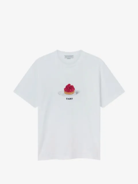 Stella McCartney raspberry graphic T-shirt