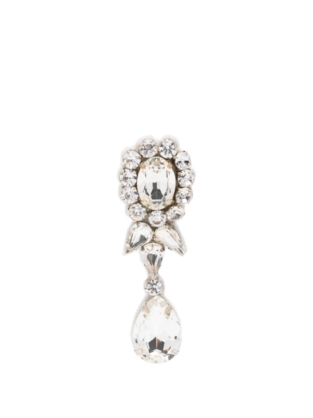 Moschino crystal-embellished earrings - Argento