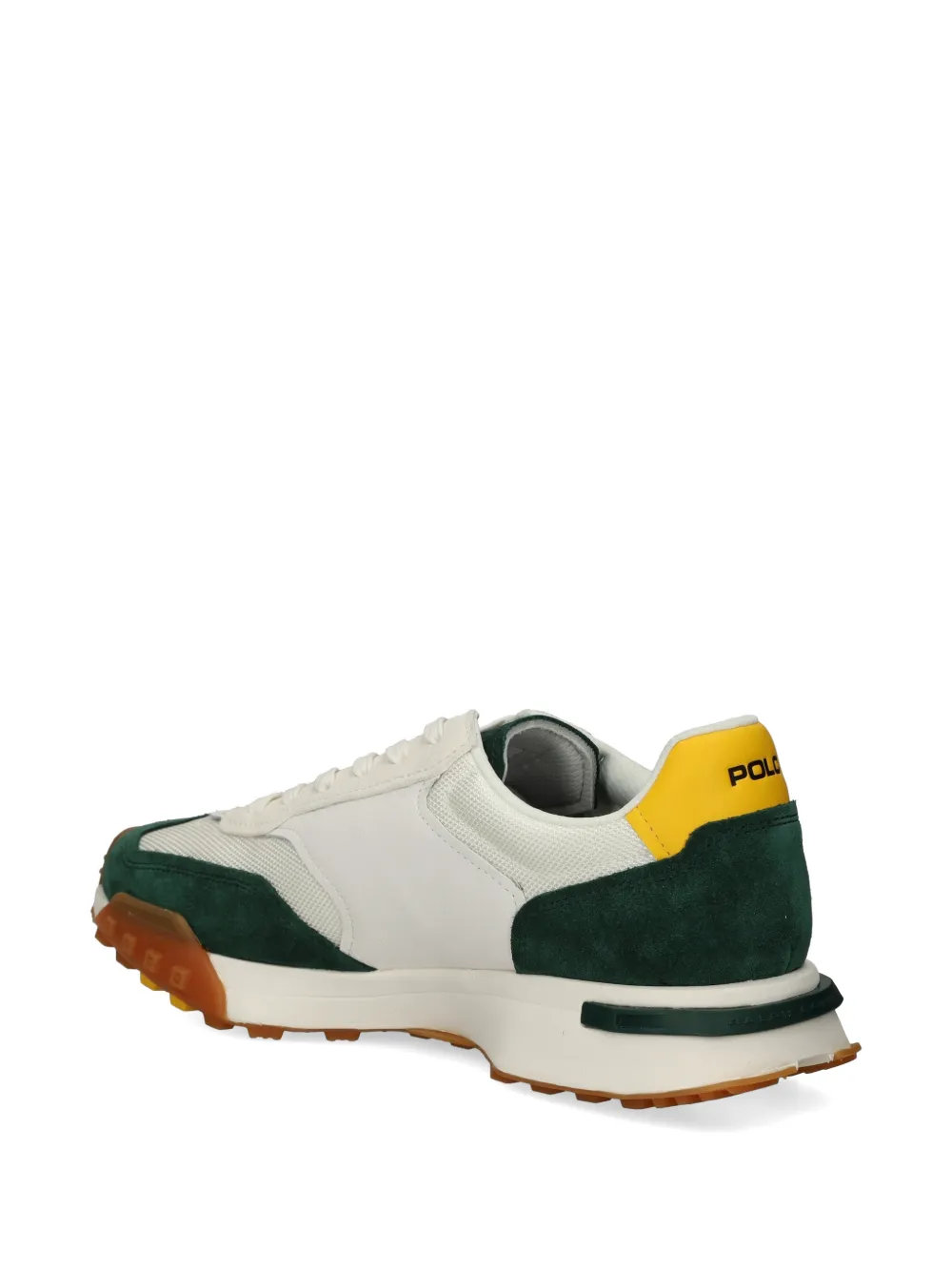 Polo Ralph Lauren logo-embroidered panelled sneakers Beige