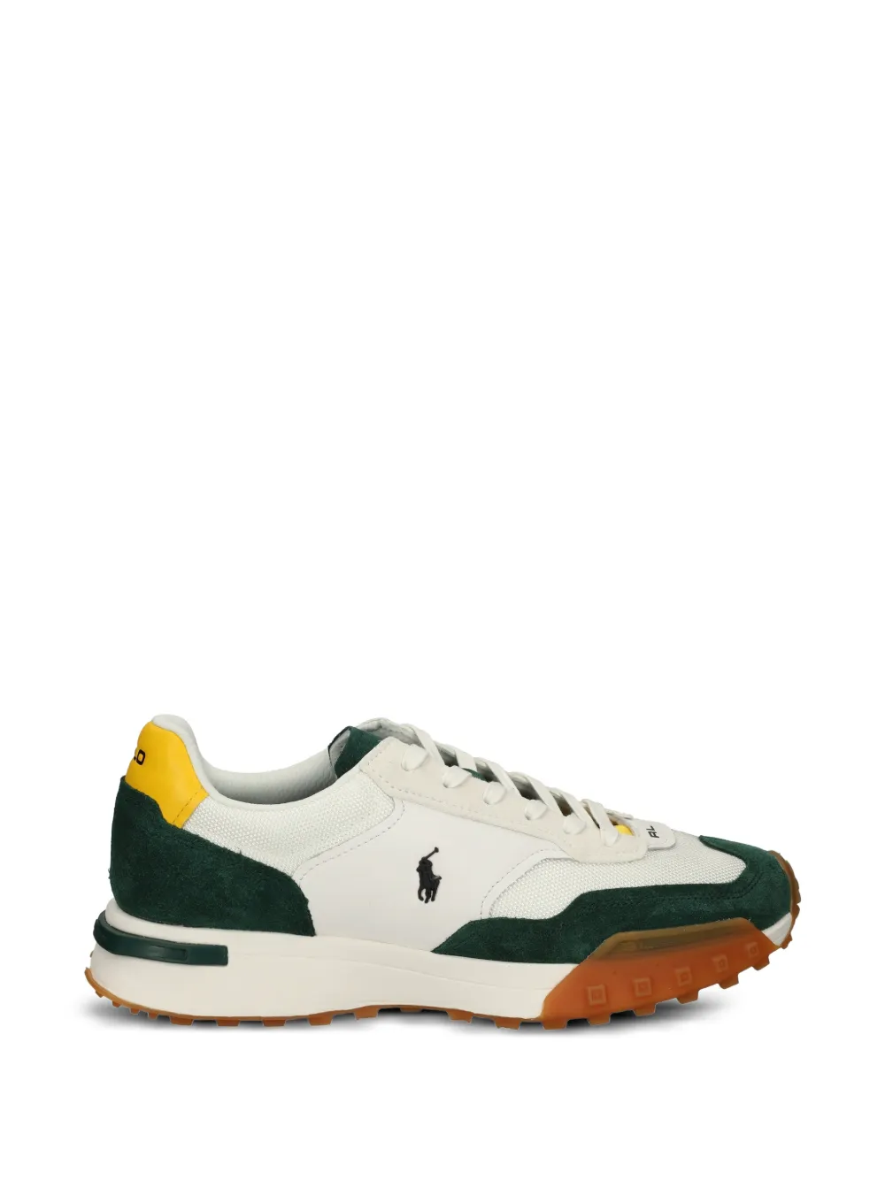 Polo Ralph Lauren logo-embroidered panelled sneakers - Nude