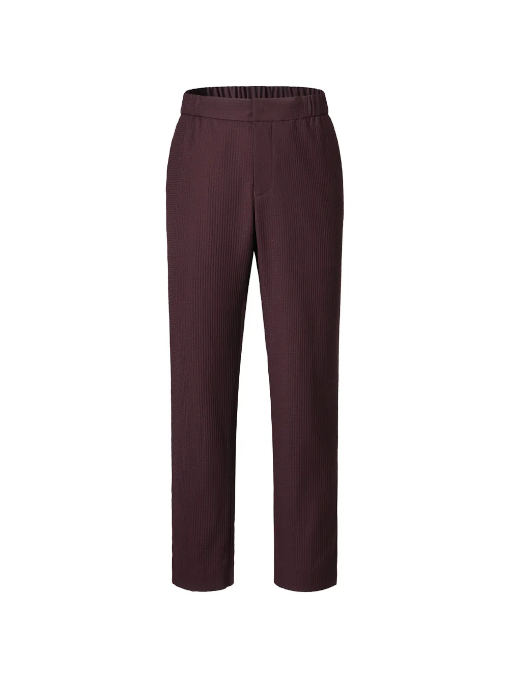 Shanghai Tang textured wool trousers - Rosso