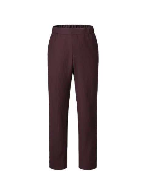 Shanghai Tang pantalones de lona texturizada
