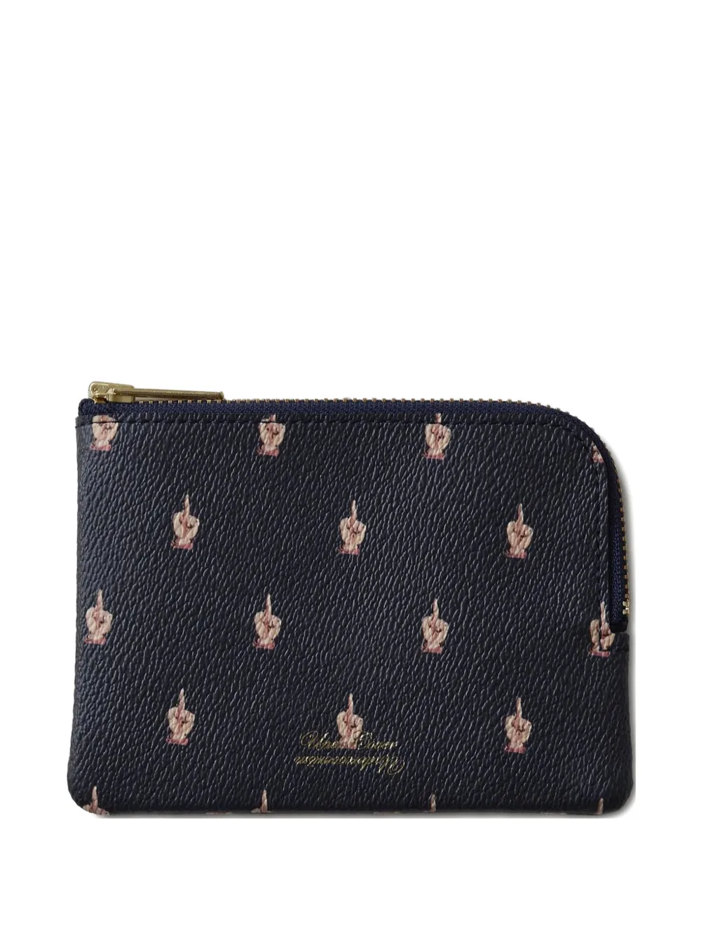 Undercover graphic-print zip-around wallet - Blu