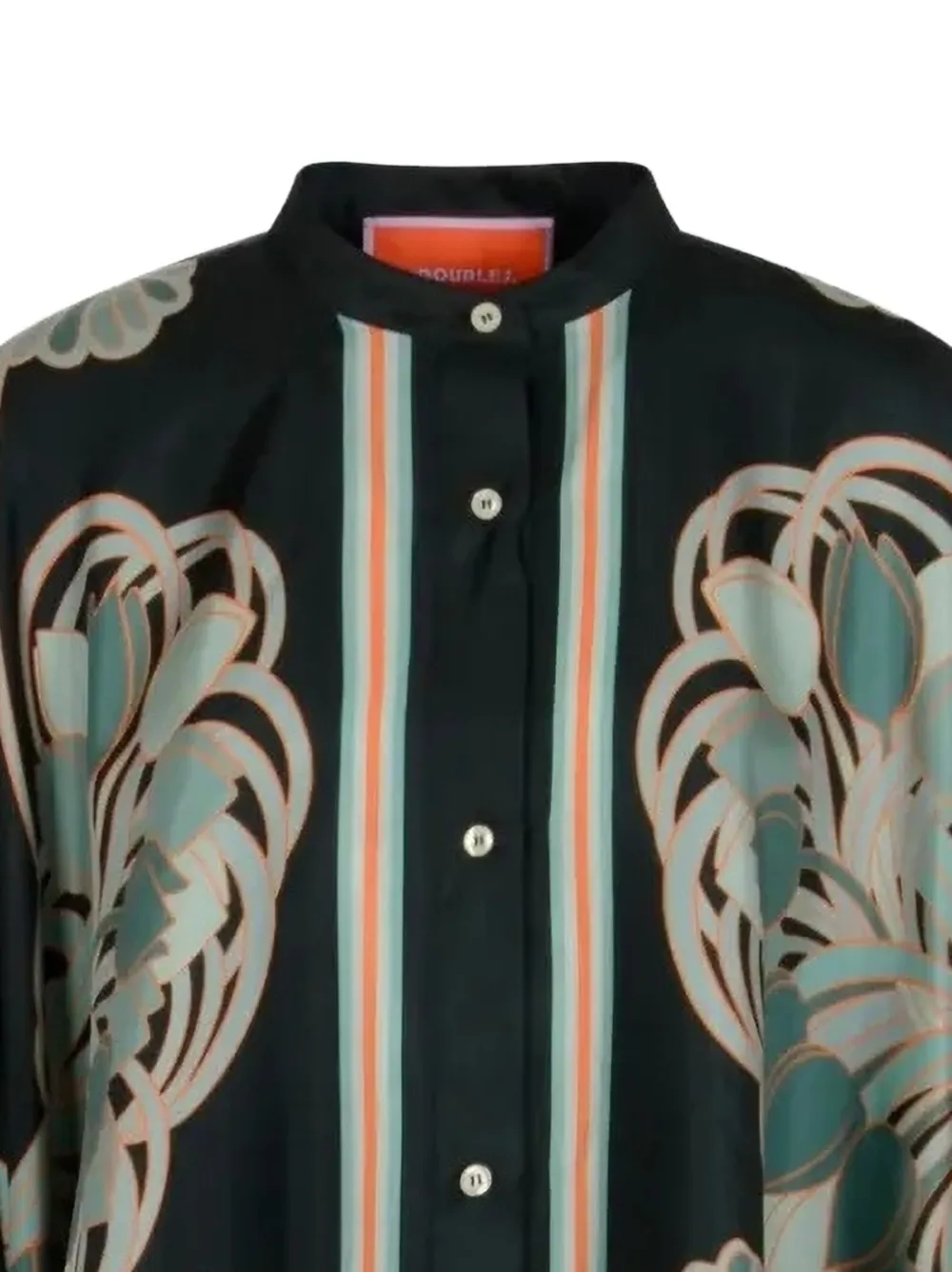 La DoubleJ Foulard Shirt in Green, view 2