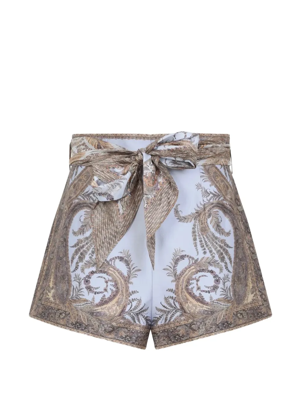 ZIMMERMANN Hypnotic paisley-print shorts - Brown