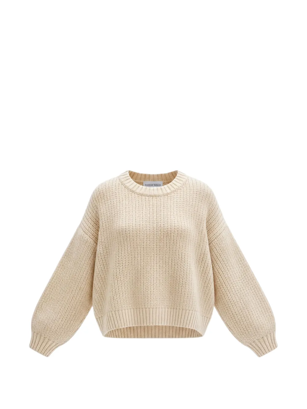 Emerson Renaldi ribbed-knit crew-neck sweater - Neutrals