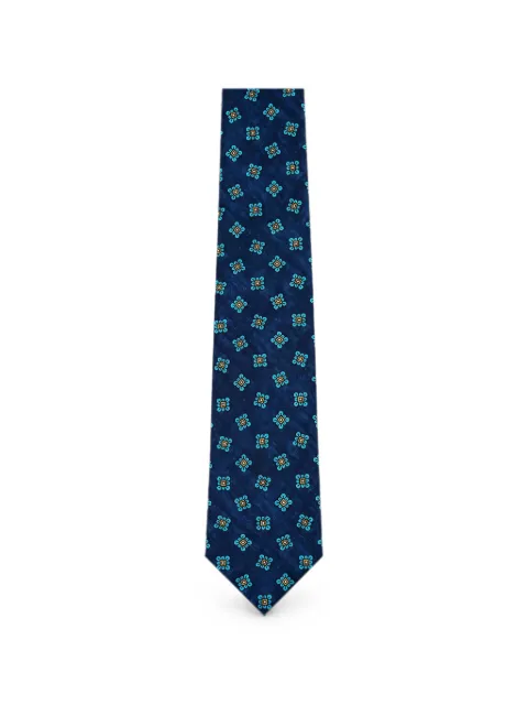 Kiton Krawatte aus Seide mit Blumenprint