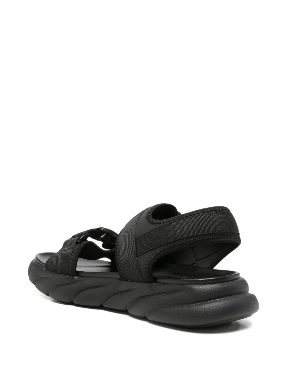 SERGIO MORETTI FIRENZE Sandalen met chunky zool en klittenband Zwart