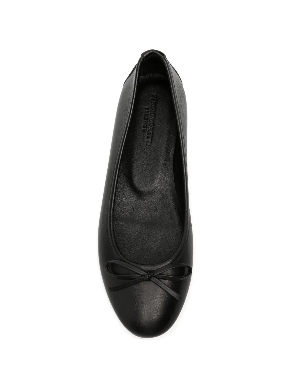 SERGIO MORETTI FIRENZE bow-detail ballet flats Zwart