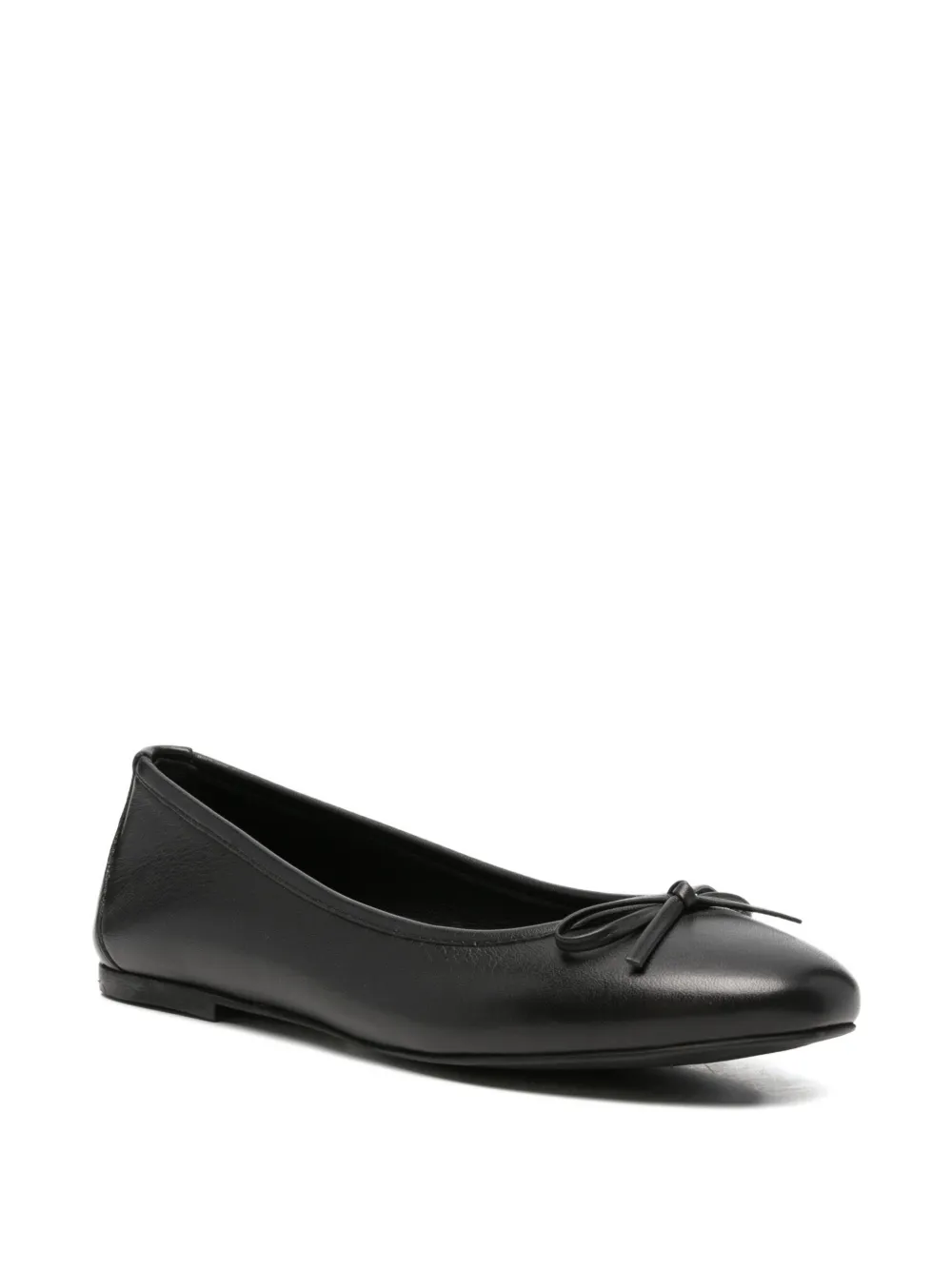 SERGIO MORETTI FIRENZE bow-detail ballet flats Zwart