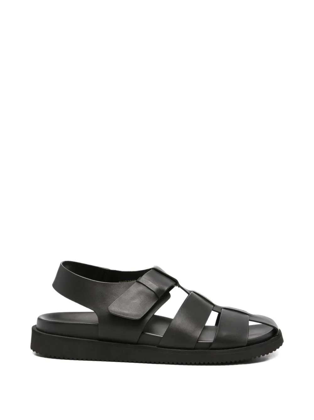 SERGIO MORETTI FIRENZE touch-strap caged sandals - Nero