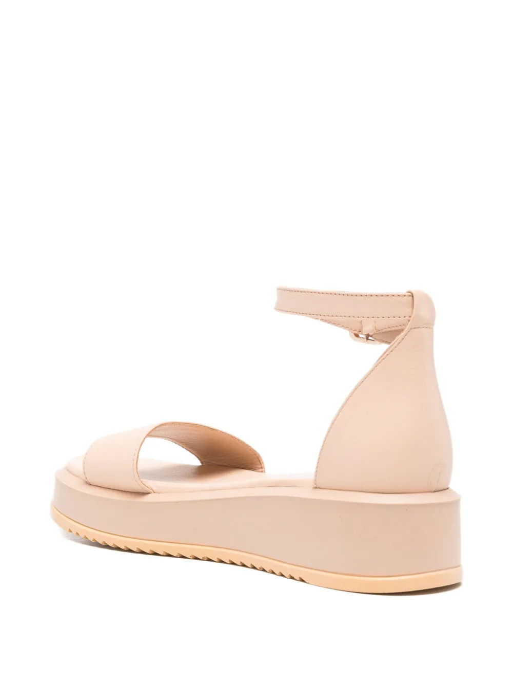 SERGIO MORETTI FIRENZE Sandalen met plateauzool Beige