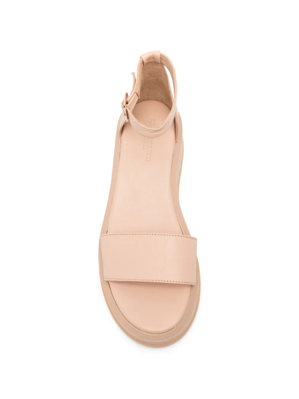 SERGIO MORETTI FIRENZE Sandalen met plateauzool Beige