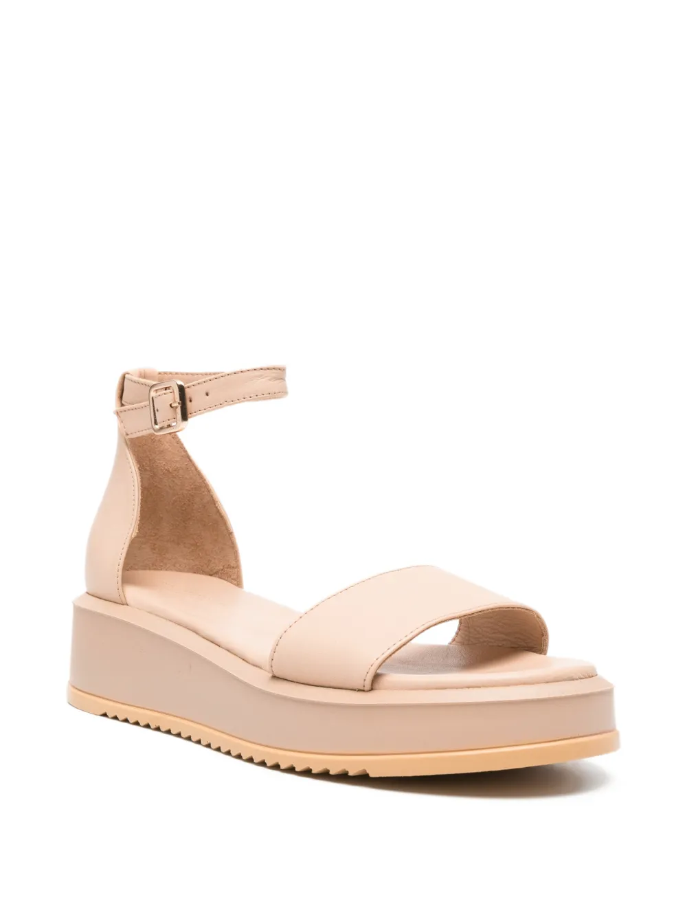 SERGIO MORETTI FIRENZE Sandalen met plateauzool Beige
