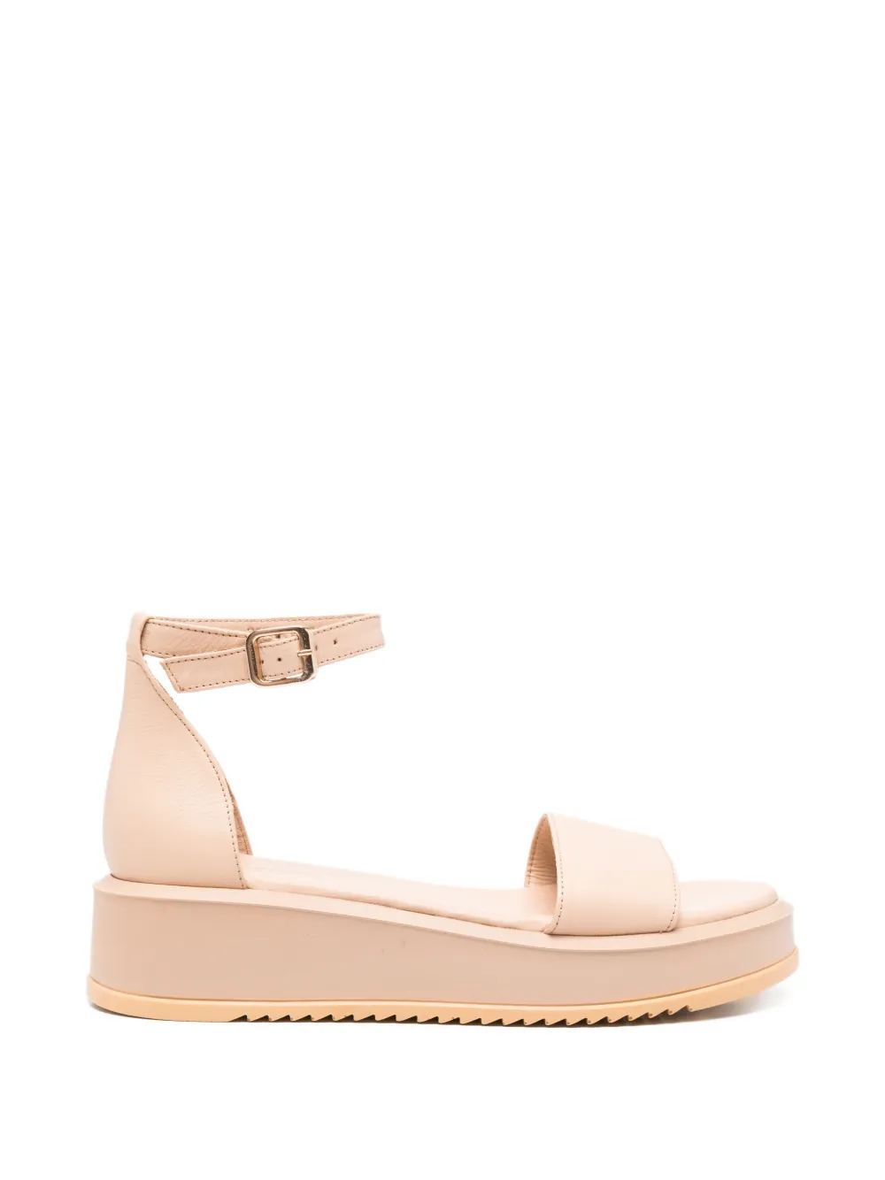 SERGIO MORETTI FIRENZE Sandalen met plateauzool Beige