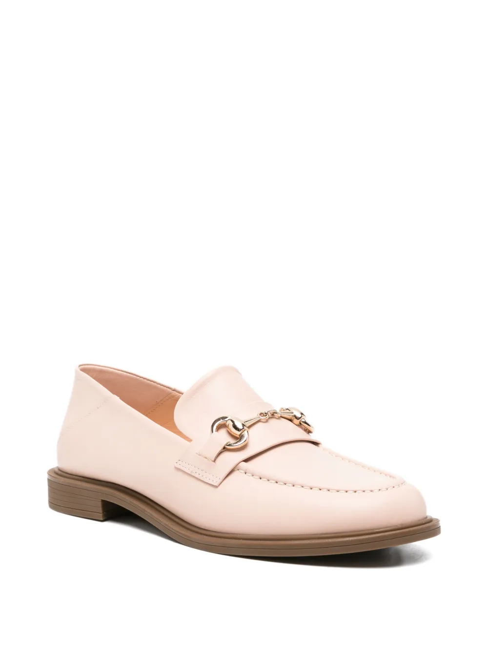 SERGIO MORETTI FIRENZE horsebit-detail loafers Roze