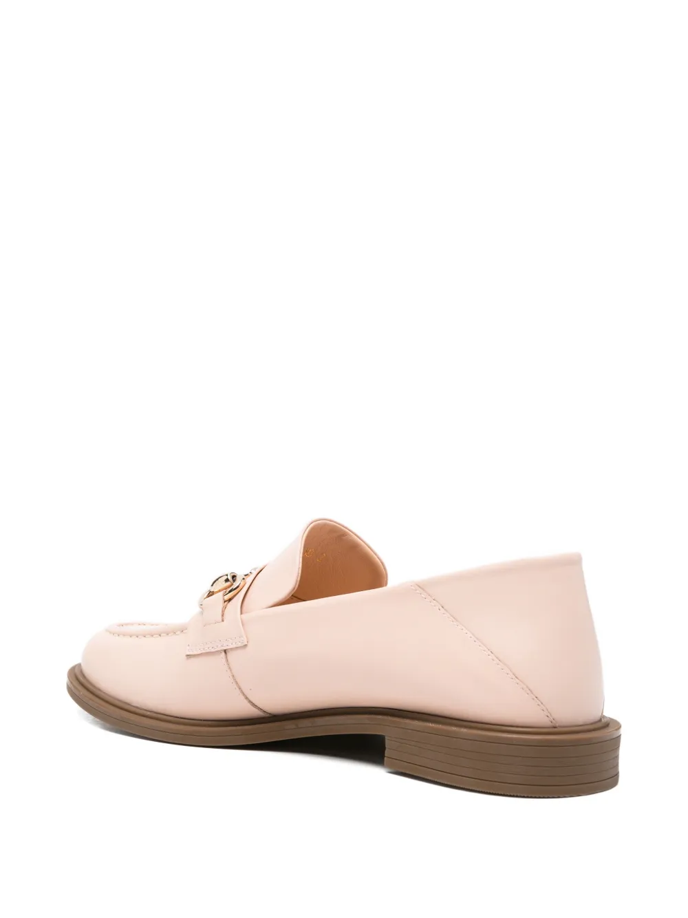 SERGIO MORETTI FIRENZE horsebit-detail loafers Roze