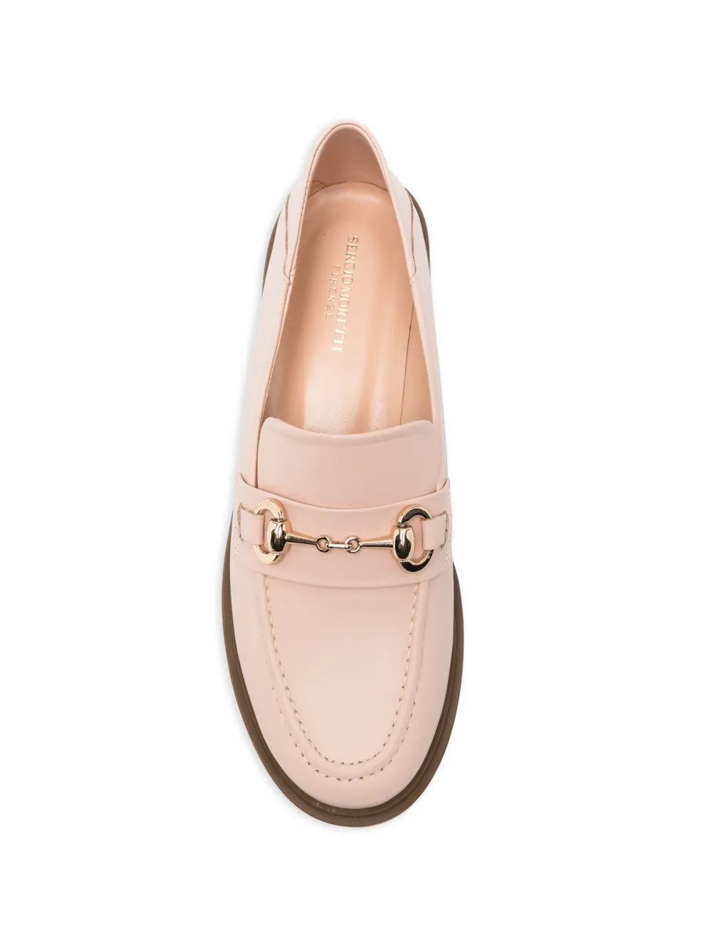 SERGIO MORETTI FIRENZE horsebit-detail loafers Roze