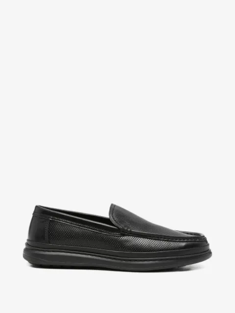 SERGIO MORETTI FIRENZE perforated leather loafers