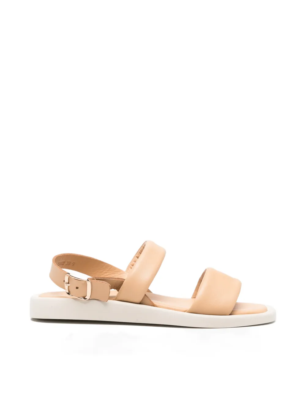 SERGIO MORETTI FIRENZE padded-strap buckle-fastening sandals - Toni neutri