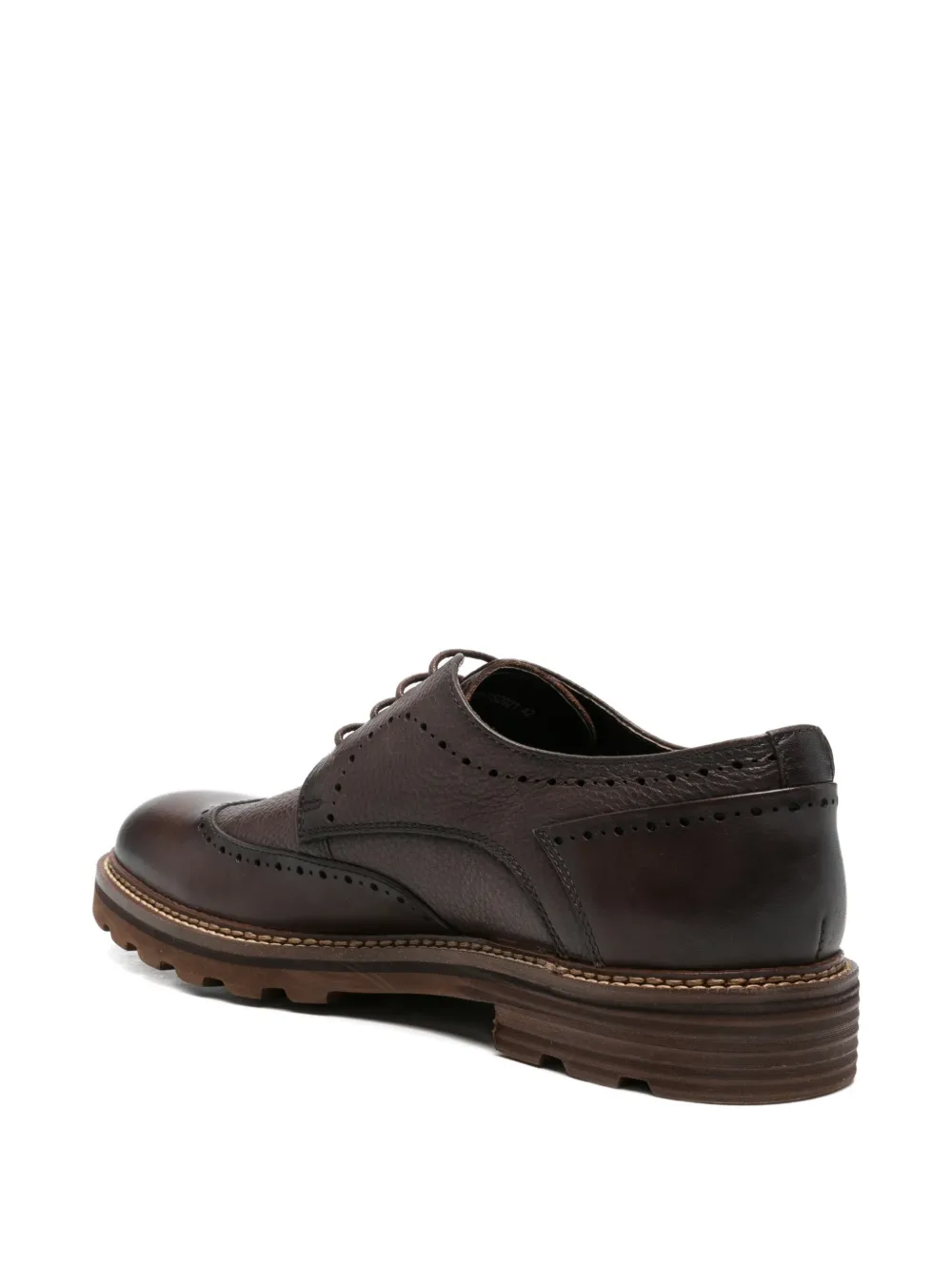 SERGIO MORETTI FIRENZE Brogues met brogue detail en veters Bruin
