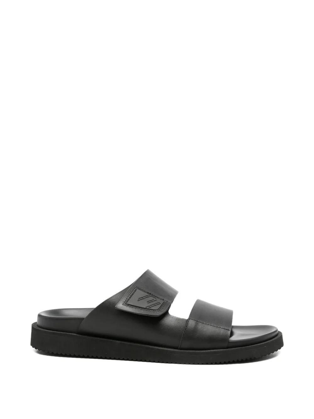 SERGIO MORETTI FIRENZE touch-strap double-strap sandals - Nero