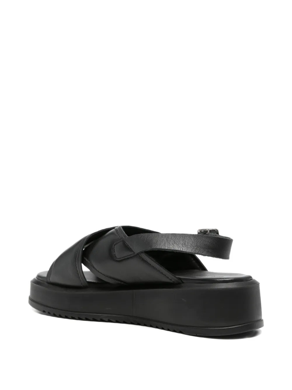 SERGIO MORETTI FIRENZE Sandalen met gekruiste bandjes Zwart