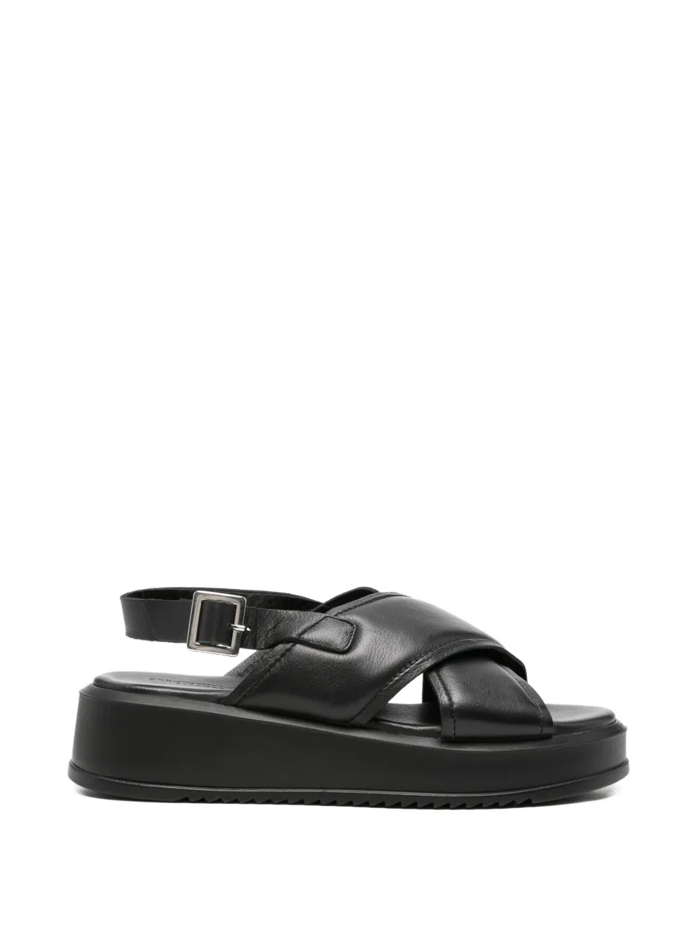 SERGIO MORETTI FIRENZE cross-strap sandals - Nero