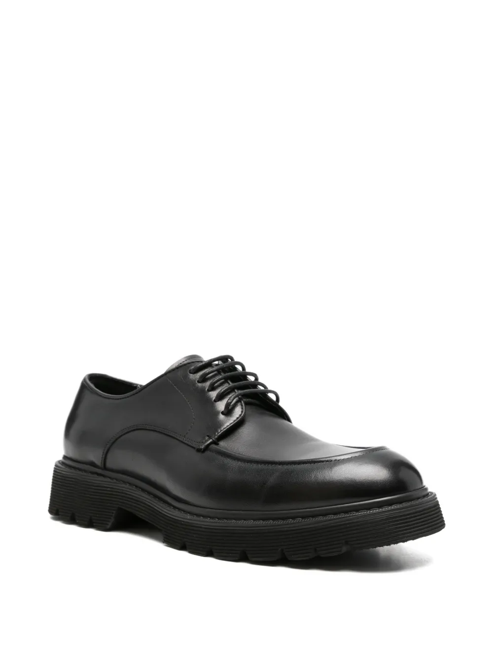 SERGIO MORETTI FIRENZE round-toe lace-up Derby shoes Zwart