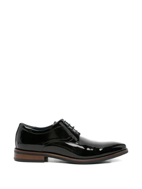 SERGIO MORETTI FIRENZE patent-finish lace-up derby shoes