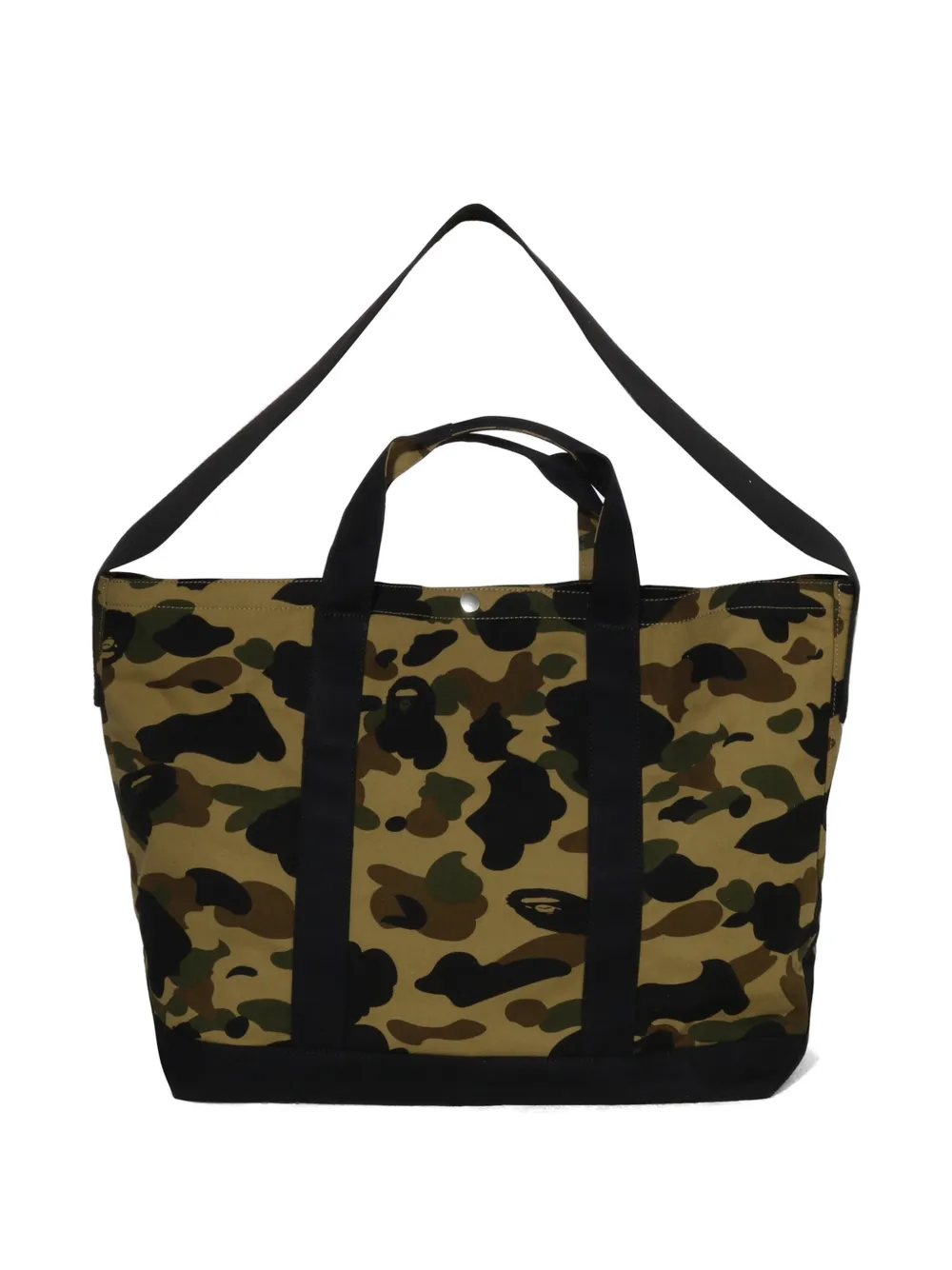 A BATHING APE Camo messengertas met camouflage-print en geborduurd logo Beige