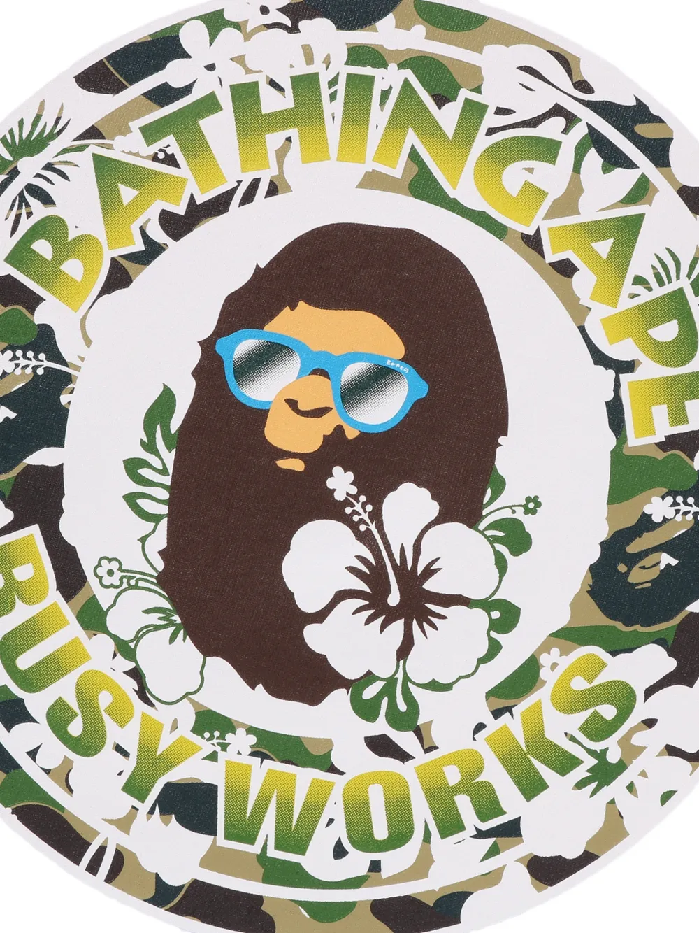 A BATHING APE Busy Works T-shirt met grafische print Wit