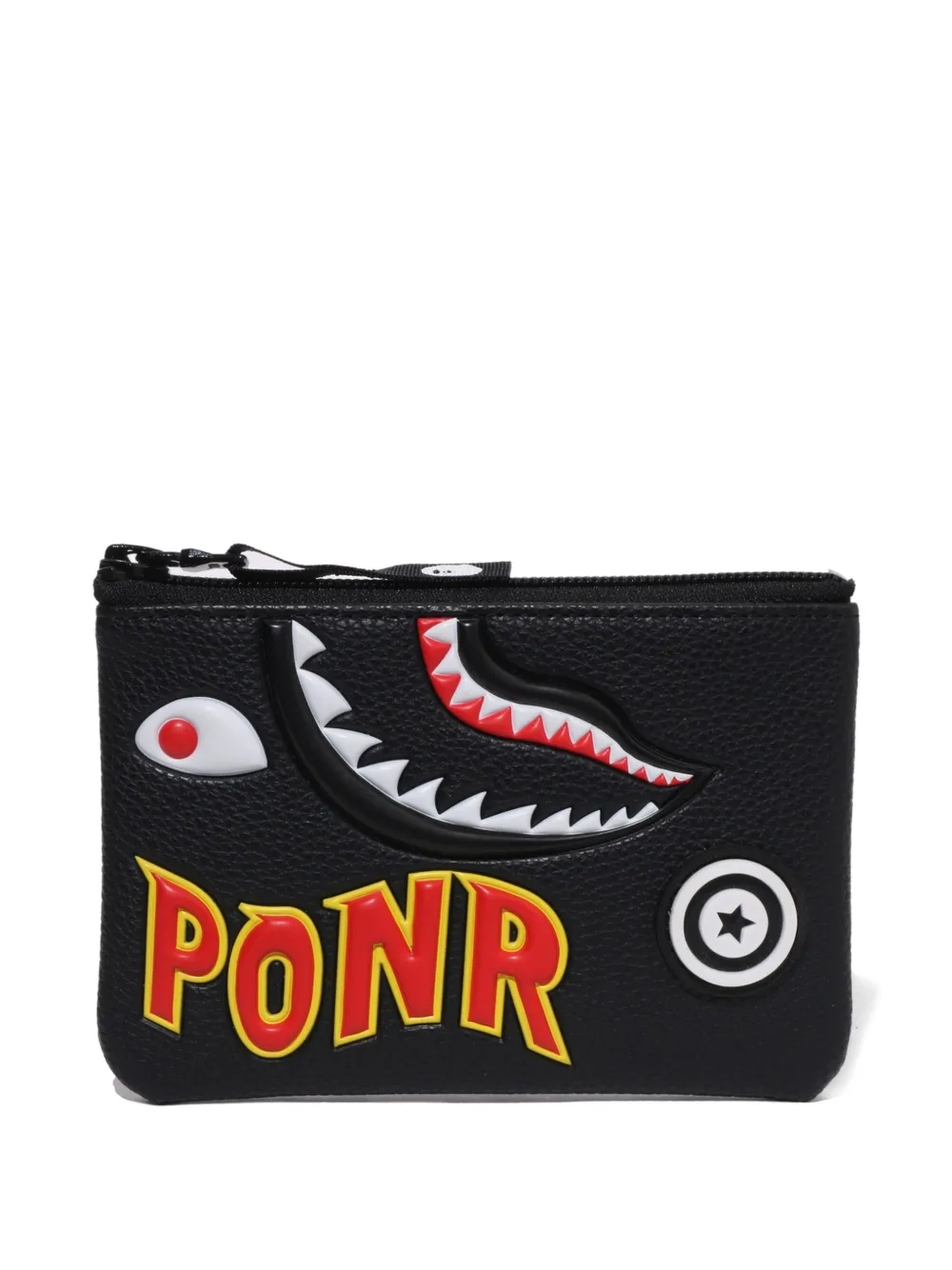 A BATHING APE® shark pouch - Nero