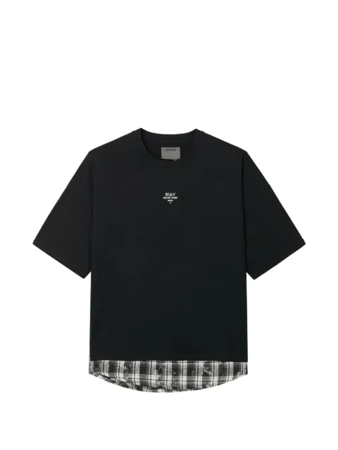 Musium Div. layered-effect logo-print T-shirt
