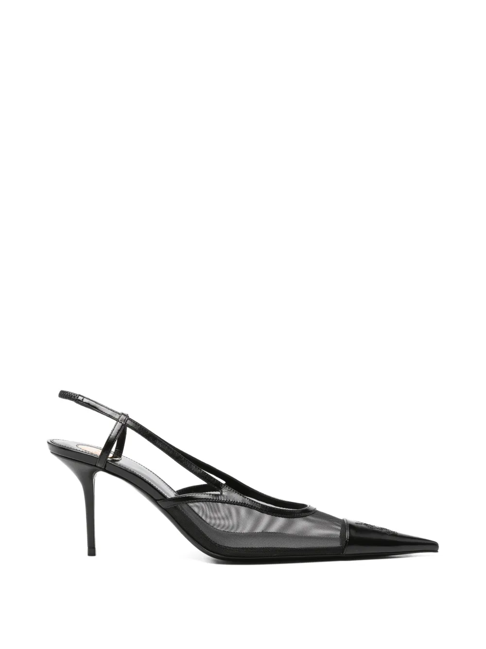 Saint Laurent panelled slingback pumps - Schwarz