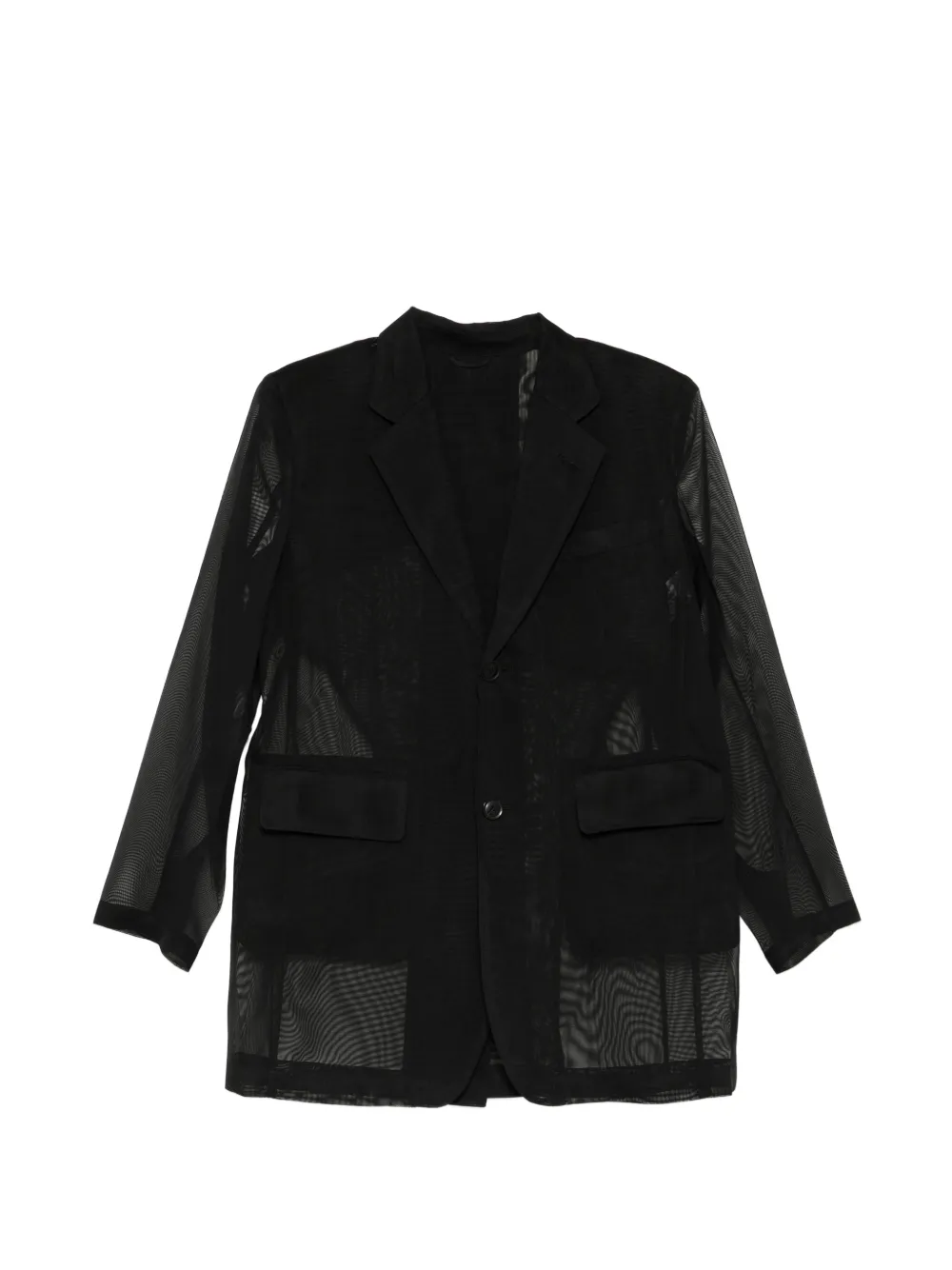 Toga mesh blazer - Nero