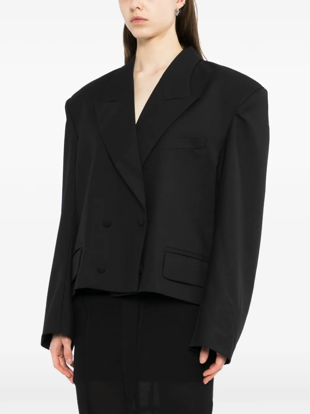 【Vaquera】21aw BLACK TUXEDO BLAZER Vaquera Slouchy Blazer | Black | FARFETCH