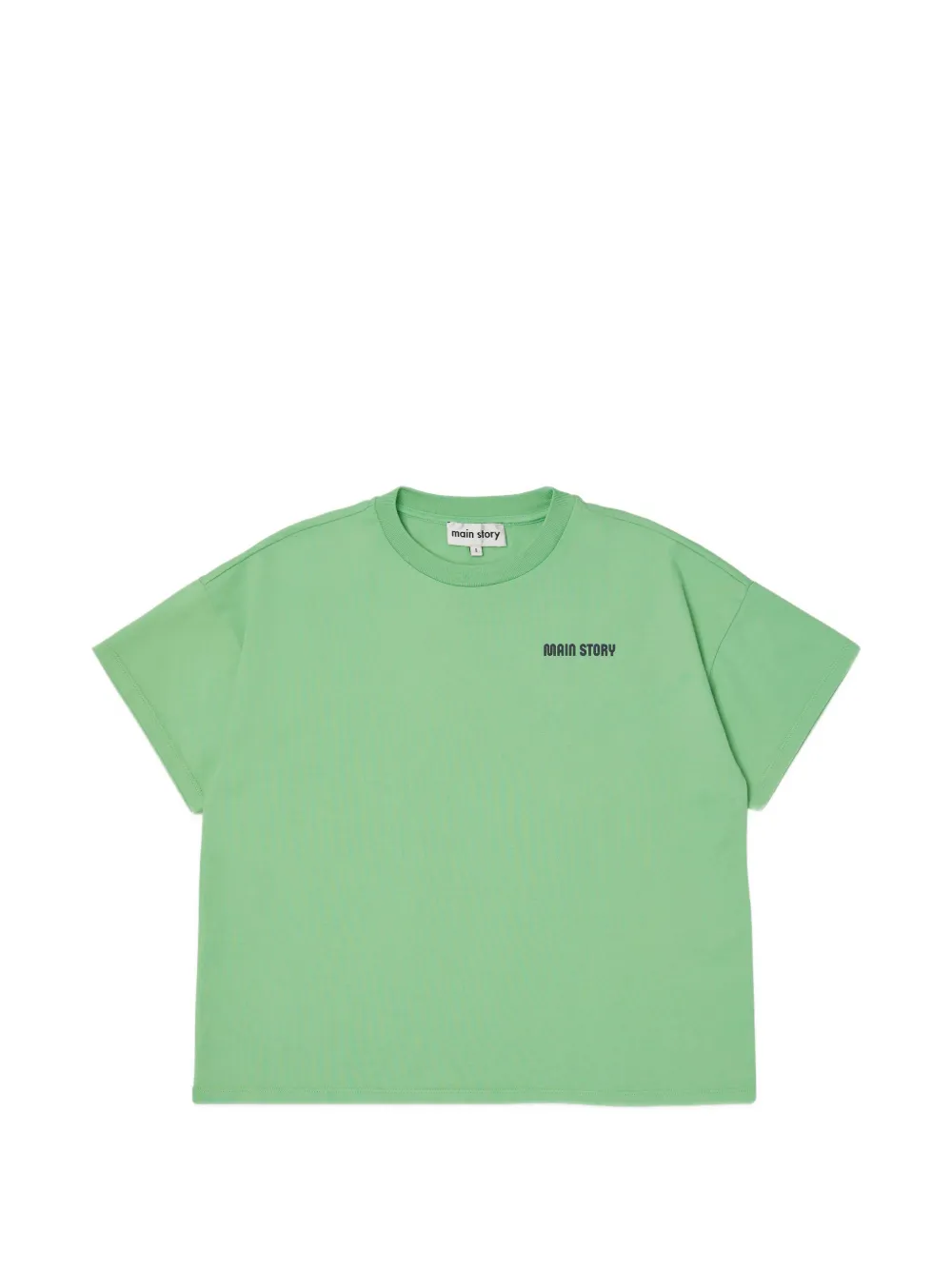 main story Tシャツ Main Story logo-print drop-shoulder T-shirt