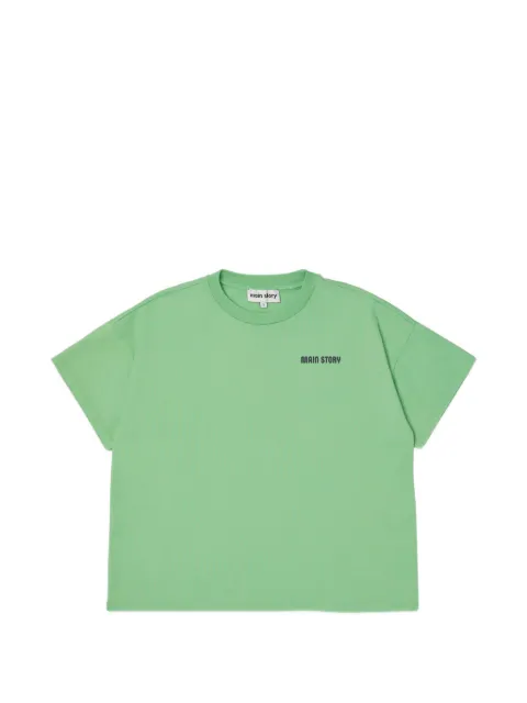 main story logo-print drop-shoulder T-shirt