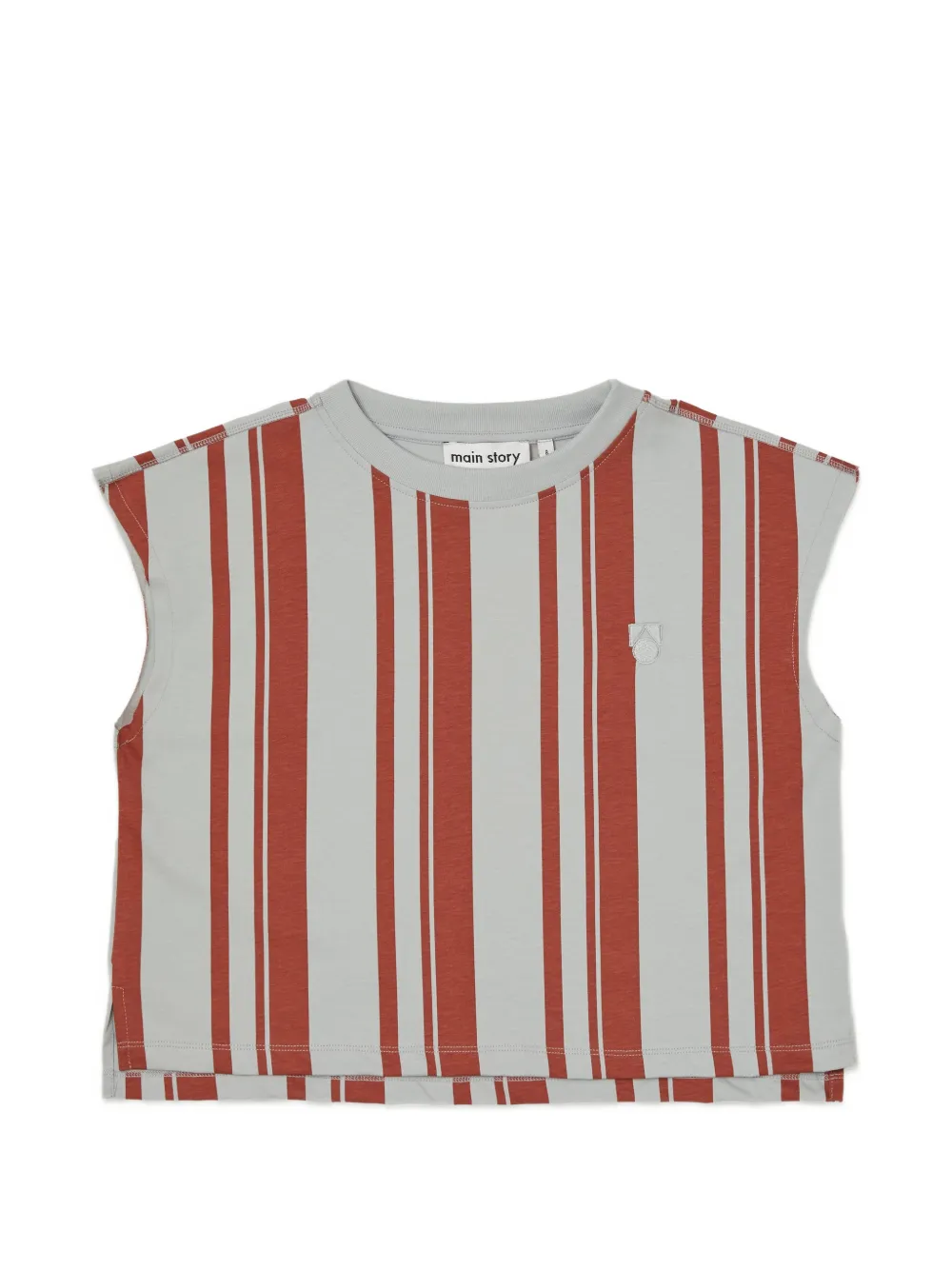 main story striped sleeveless T-shirt - Rot