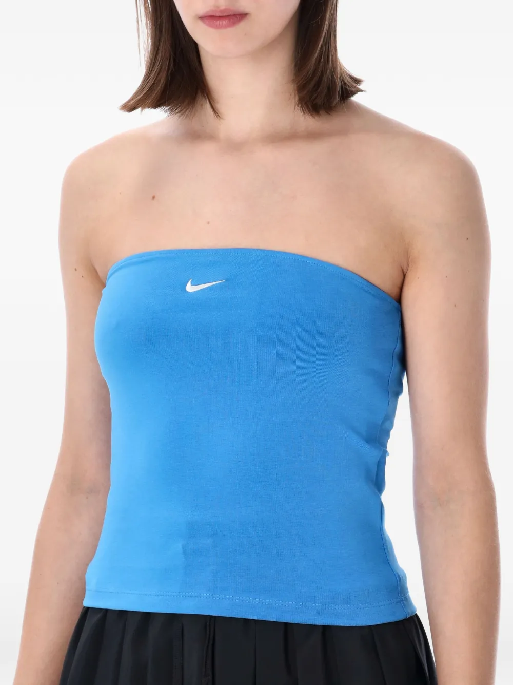Nike Tube top met geborduurd logo Blauw