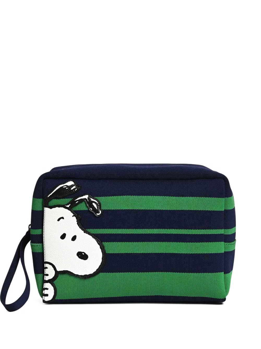 Essentiel Antwerp x Peanuts™ Snoopy striped clutch bag - Blu