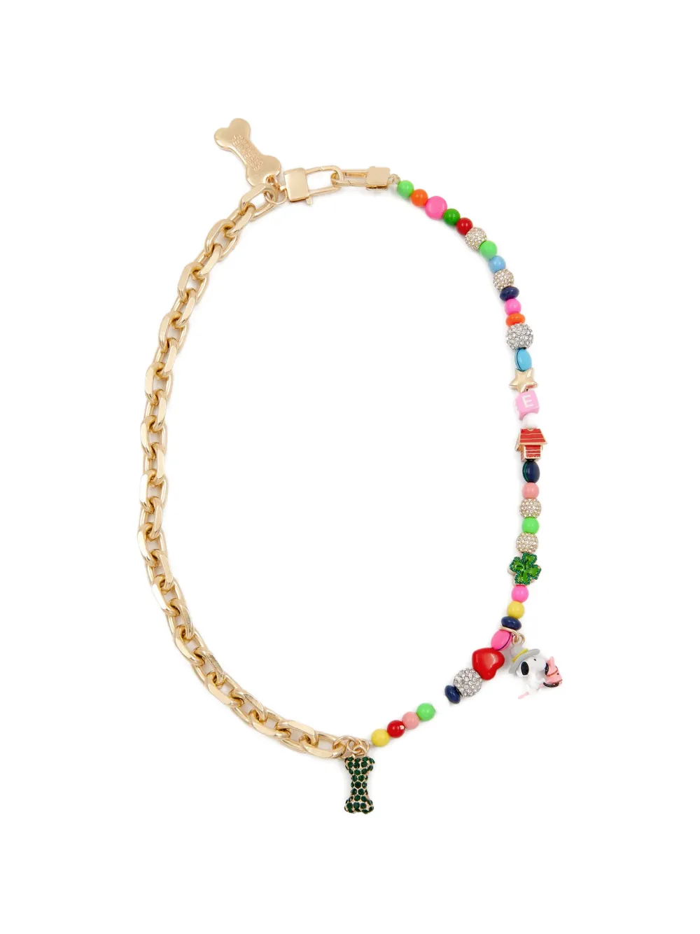 Essentiel Antwerp Peanuts charm-beaded necklace - Oro