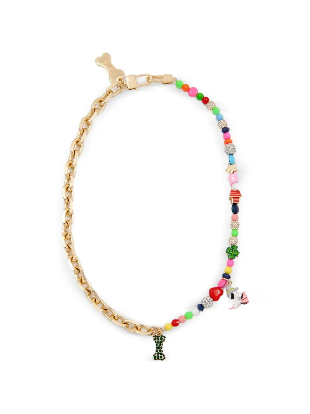 Essentiel Antwerp Peanuts charm-beaded necklace - Oro